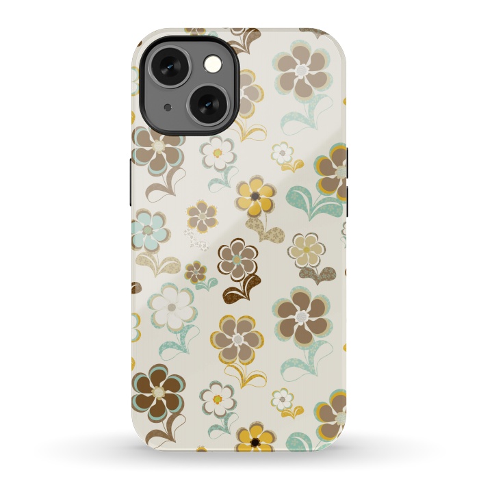iPhone 13 StrongFit 60s Flowers by Paula Ohreen