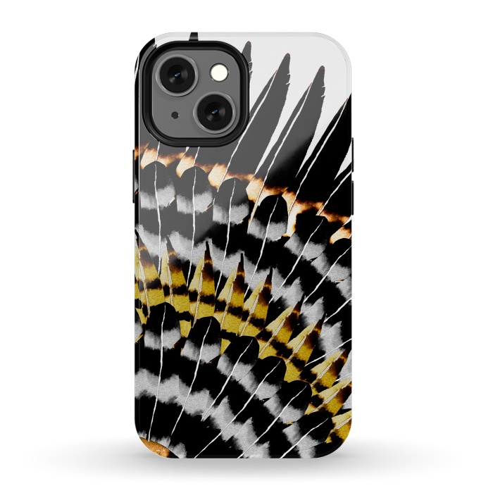iPhone 13 mini StrongFit Feather Fringe by Amaya Brydon