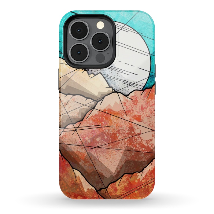 iPhone 13 pro StrongFit Copper rocks under the moon by Steve Wade (Swade)