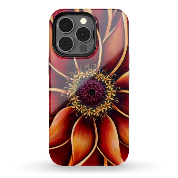 iPhone 13 pro StrongFit Zinnia by Denise Cassidy Wood