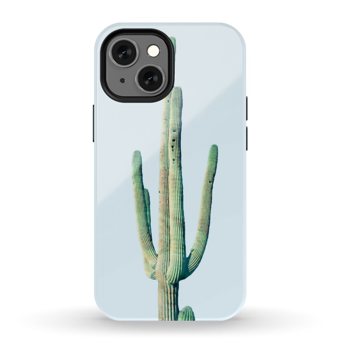 iPhone 13 mini StrongFit Loner Cactus by Uma Prabhakar Gokhale