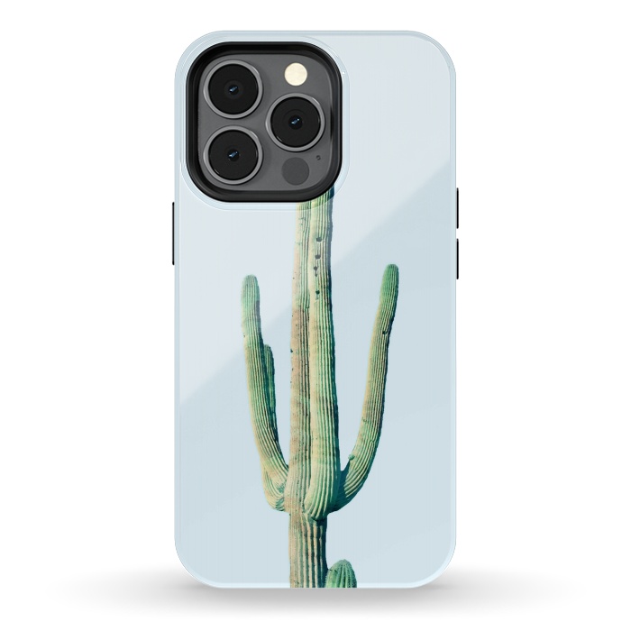iPhone 13 pro StrongFit Loner Cactus by Uma Prabhakar Gokhale