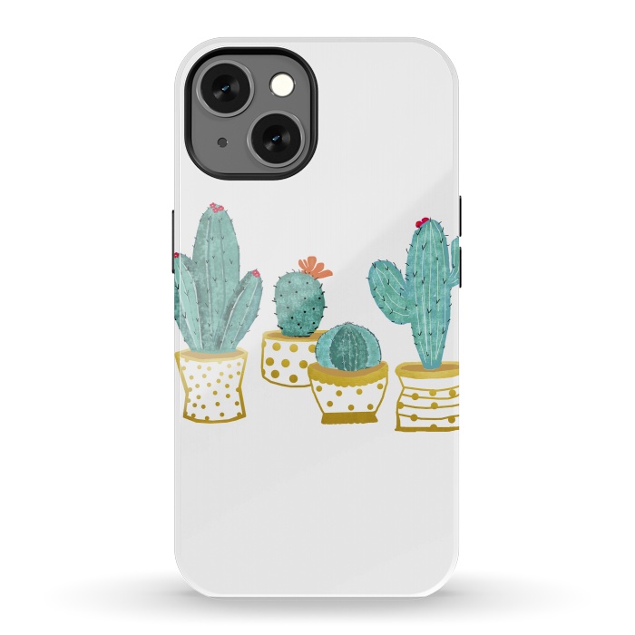 iPhone 13 StrongFit Cactus Garden V2 by Uma Prabhakar Gokhale