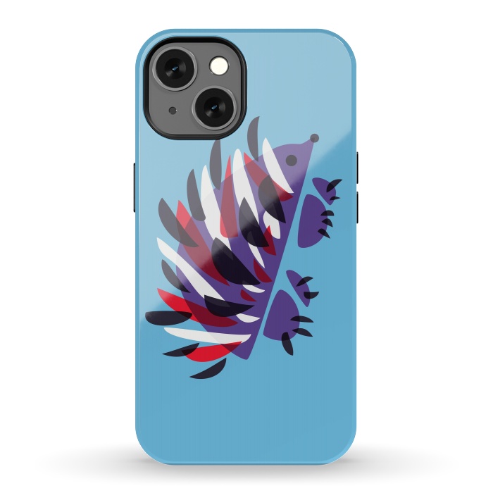 iPhone 13 StrongFit Abstract Colorful Hedgehog by Boriana Giormova