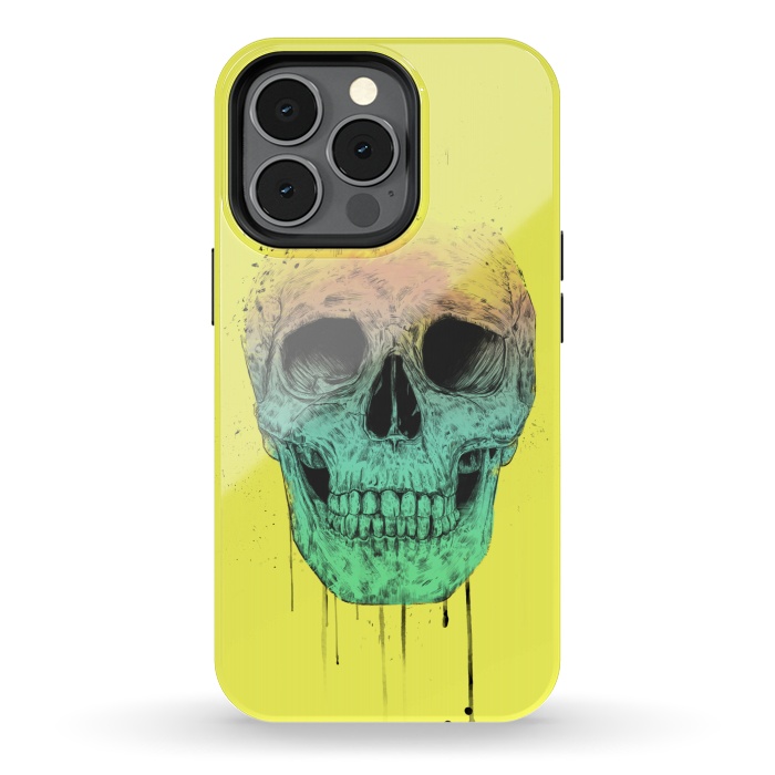 iPhone 13 pro StrongFit Pop art skull by Balazs Solti