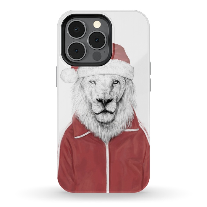 iPhone 13 pro StrongFit Santa lion by Balazs Solti
