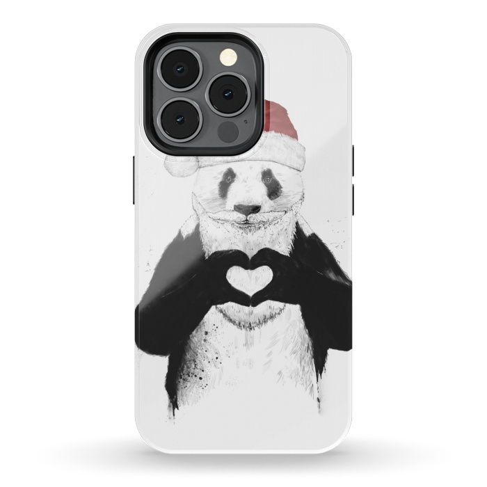 iPhone 13 pro StrongFit Santa panda by Balazs Solti