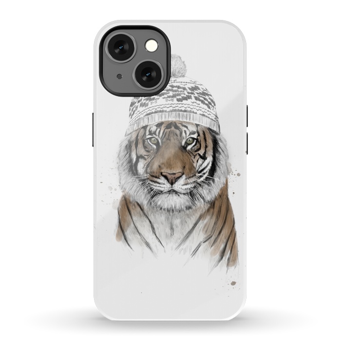 iPhone 13 StrongFit Siberian tiger by Balazs Solti
