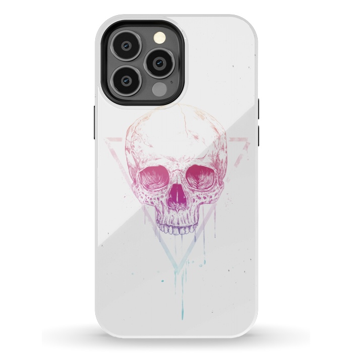 iPhone 13 Pro Max StrongFit Skull in triangle I by Balazs Solti
