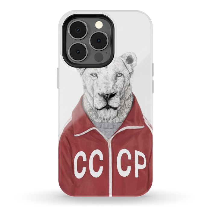 iPhone 13 pro StrongFit Soviet lion by Balazs Solti