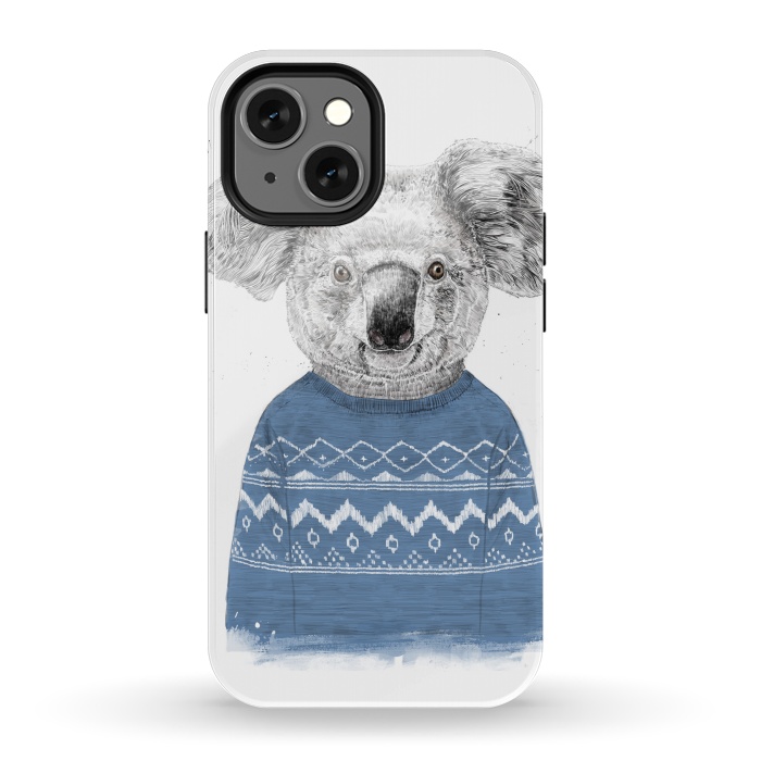iPhone 13 mini StrongFit Winter koala by Balazs Solti