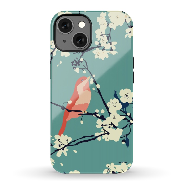 iPhone 13 StrongFit Bird and Blossom by Zoe Charlotte