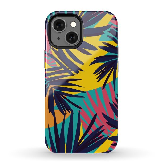 iPhone 13 mini StrongFit Tropical Jungle by Zoe Charlotte
