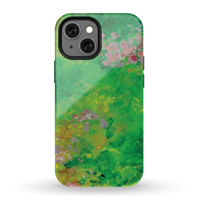 iPhone 13 mini StrongFit Impressionist Meadow by Zoe Charlotte