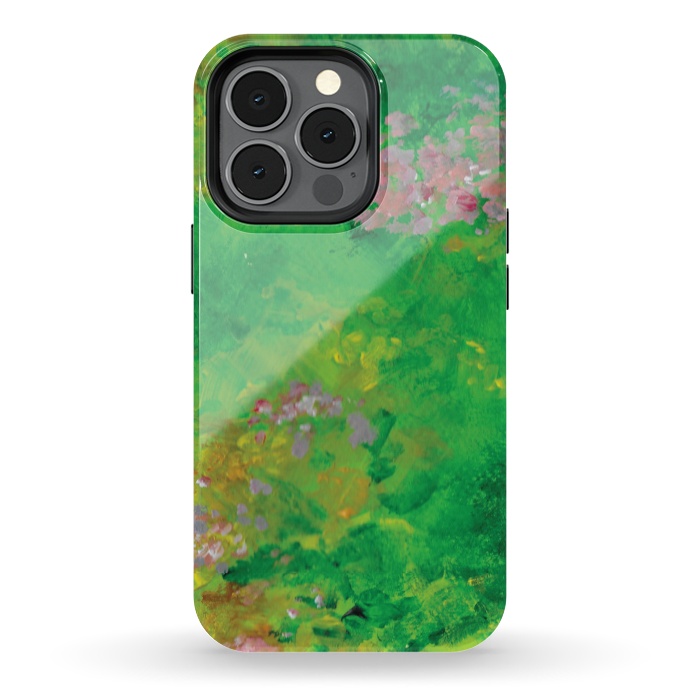 iPhone 13 pro StrongFit Impressionist Meadow by Zoe Charlotte