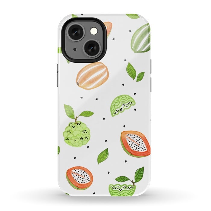 iPhone 13 mini StrongFit Papaya & Custard Apple by Uma Prabhakar Gokhale