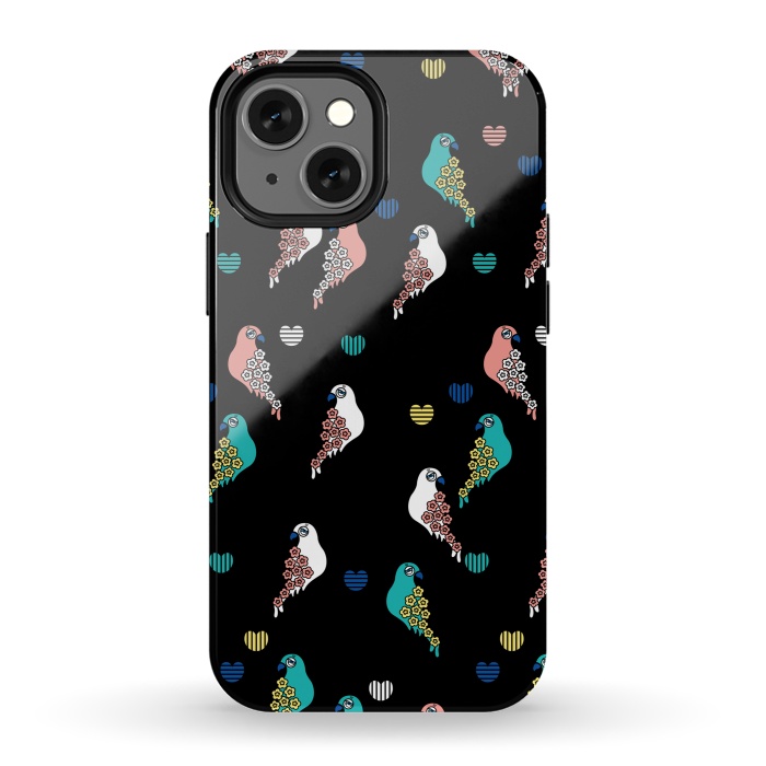iPhone 13 mini StrongFit CUTIE BIRDS by Michael Cheung