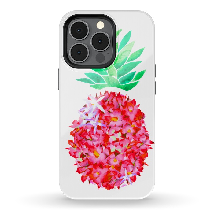 iPhone 13 pro StrongFit Pineapple Punch Blush by Amaya Brydon