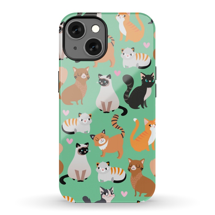 iPhone 13 StrongFit Cats cats cats by Maria Jose Da Luz