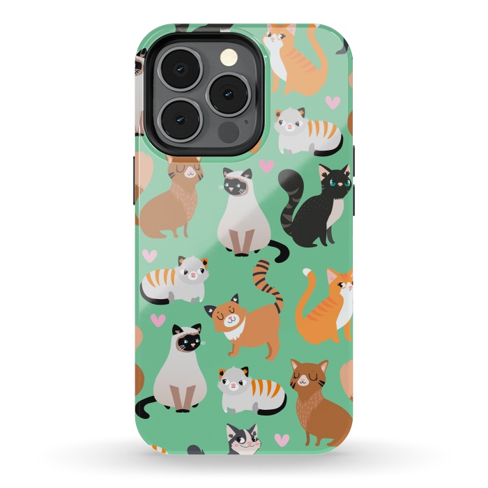iPhone 13 pro StrongFit Cats cats cats by Maria Jose Da Luz