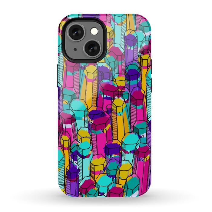 iPhone 13 mini StrongFit Rock of colours 3 by Steve Wade (Swade)