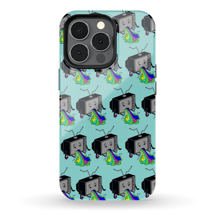 iPhone 13 pro StrongFit Vomit Tv by Coffee Man
