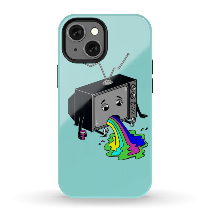 iPhone 13 mini StrongFit Vomit tv 2 by Coffee Man