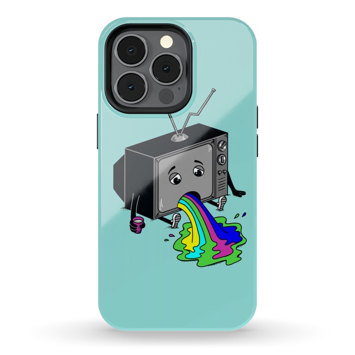 iPhone 13 pro StrongFit Vomit tv 2 by Coffee Man