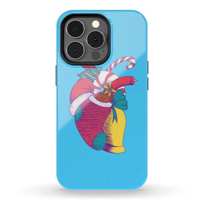 iPhone 13 pro StrongFit Christmas Heart by Ranggasme