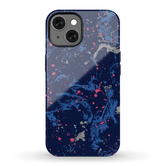 iPhone 13 StrongFit Marble Blue by Susanna Nousiainen