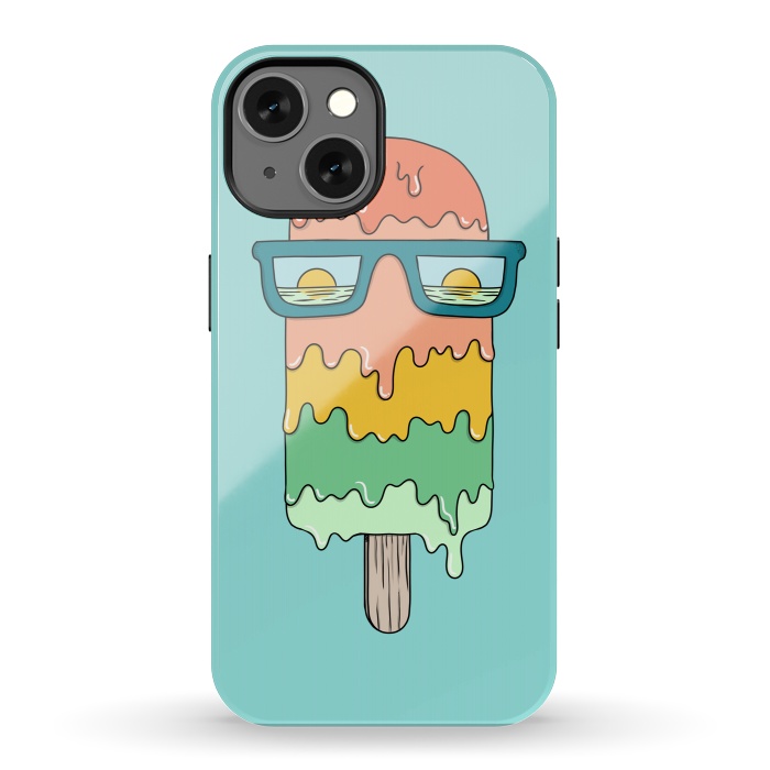 iPhone 13 StrongFit Hot Ice Cream Green by Coffee Man