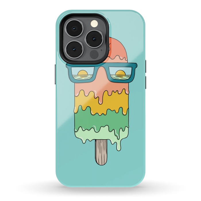 iPhone 13 pro StrongFit Hot Ice Cream Green by Coffee Man
