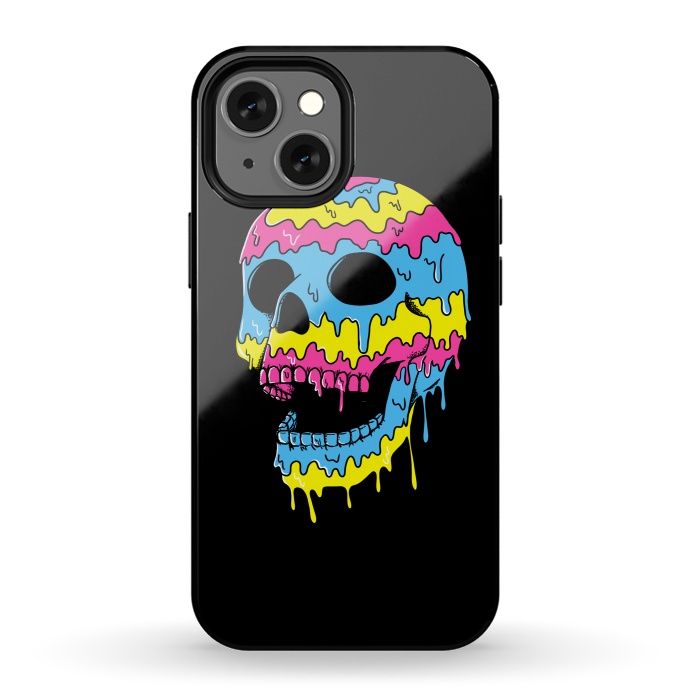 iPhone 13 mini StrongFit Melted Skull by Coffee Man