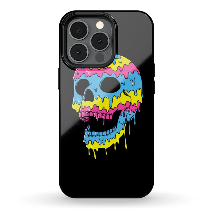 iPhone 13 pro StrongFit Melted Skull by Coffee Man