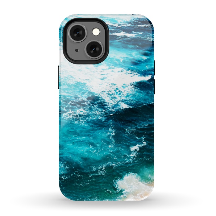 iPhone 13 mini StrongFit Sea Foam by Uma Prabhakar Gokhale
