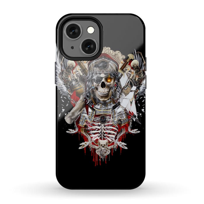 iPhone 13 mini StrongFit Pirate Skull by Riza Peker