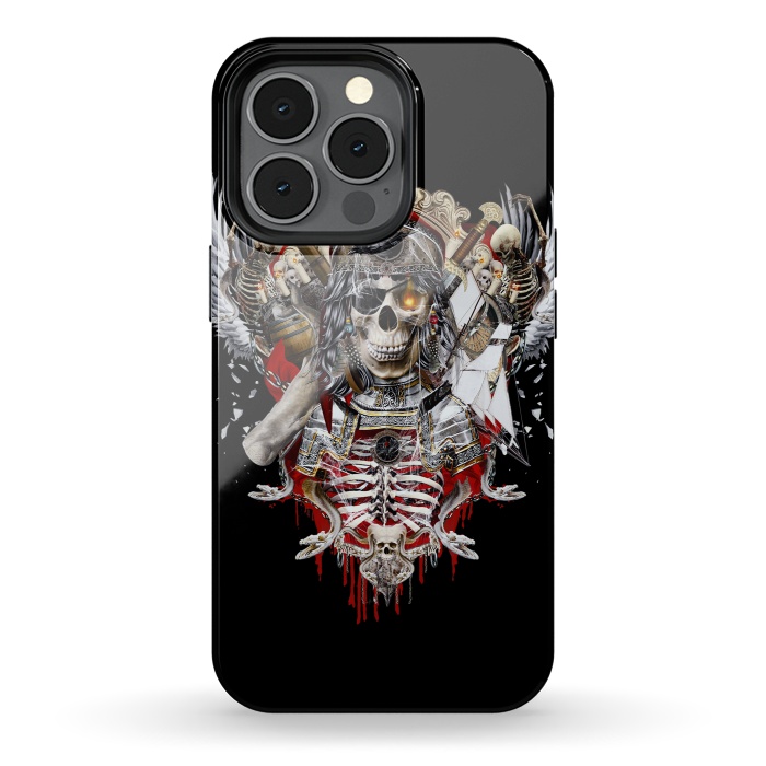 iPhone 13 pro StrongFit Pirate Skull by Riza Peker