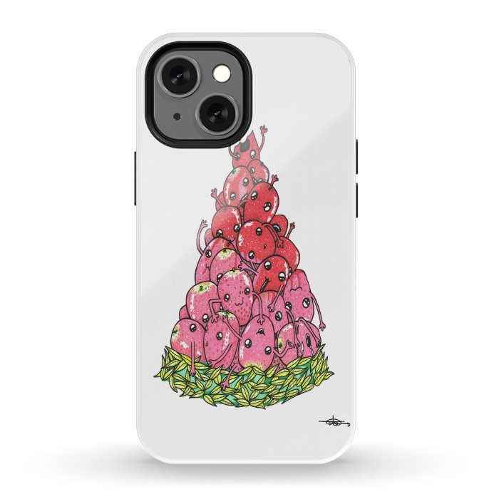 iPhone 13 mini StrongFit Strawberrymelon by Varo Lojo