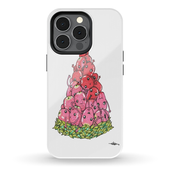 iPhone 13 pro StrongFit Strawberrymelon by Varo Lojo