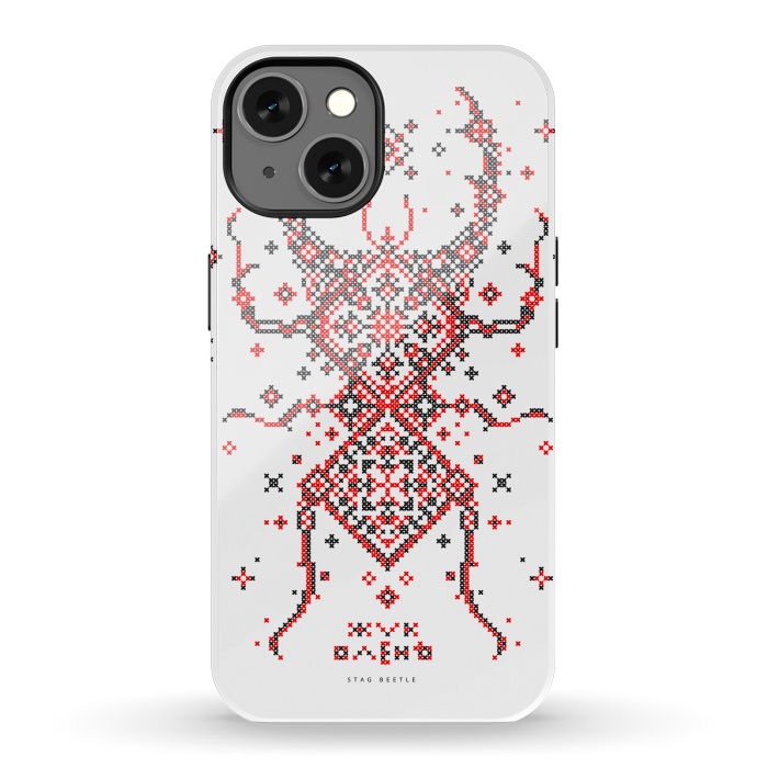 iPhone 13 StrongFit Stag Beetle Ornament by Sitchko