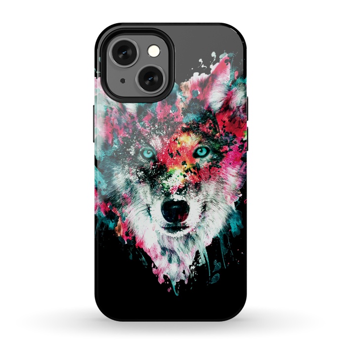 iPhone 13 mini StrongFit Wolf by Riza Peker