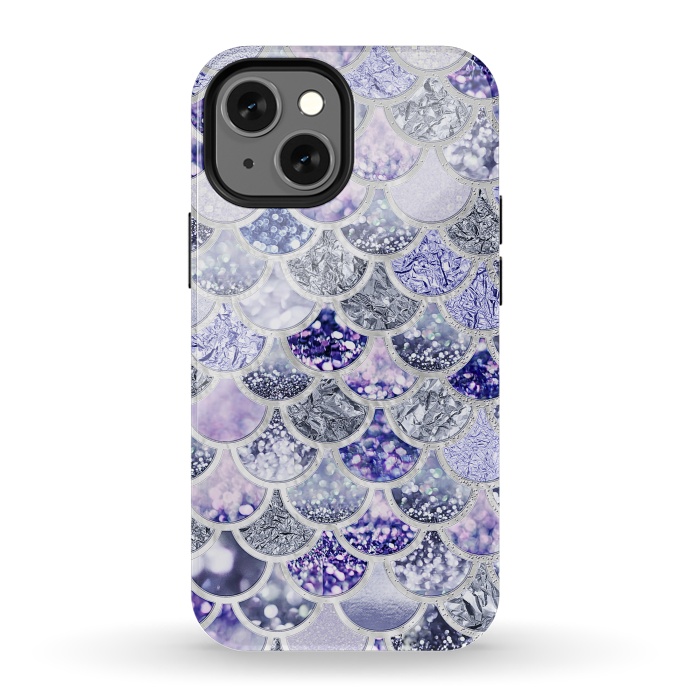 iPhone 13 mini StrongFit Multicolor Purple & Violett Mermaid Scales by  Utart