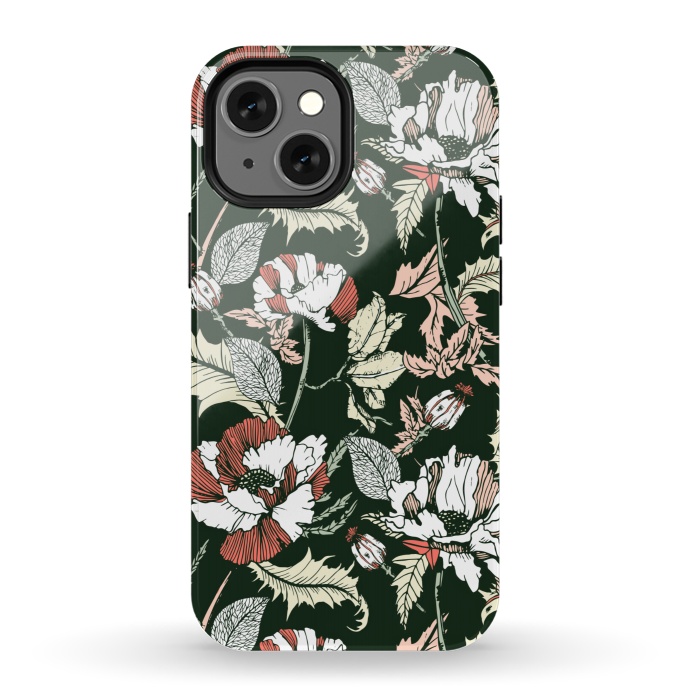 iPhone 13 mini StrongFit Autumn flowering of poppies by Mmartabc