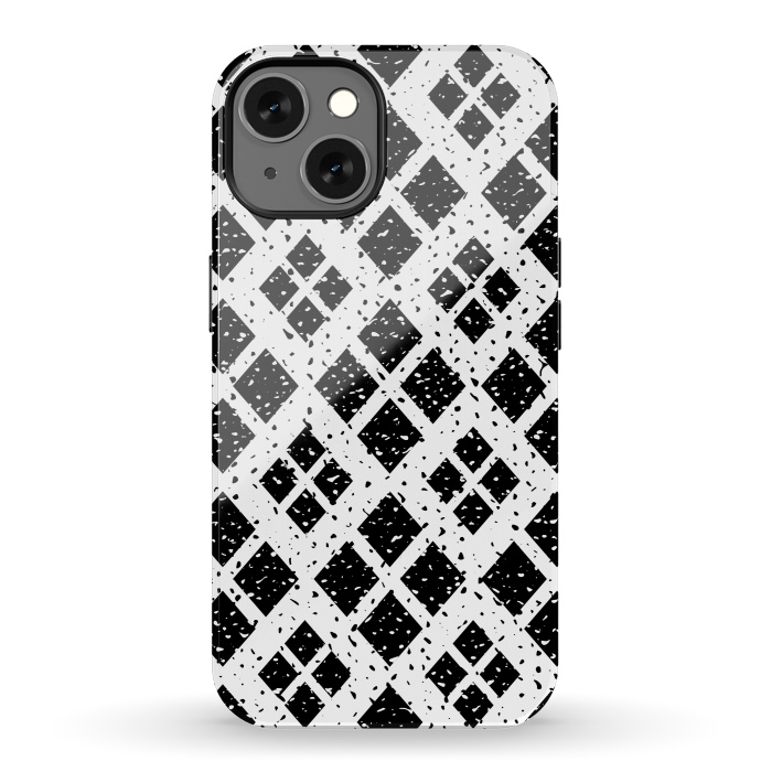 iPhone 13 StrongFit Black and White Grunge by Dhruv Narelia