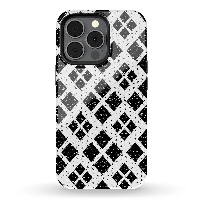 iPhone 13 pro StrongFit Black and White Grunge by Dhruv Narelia