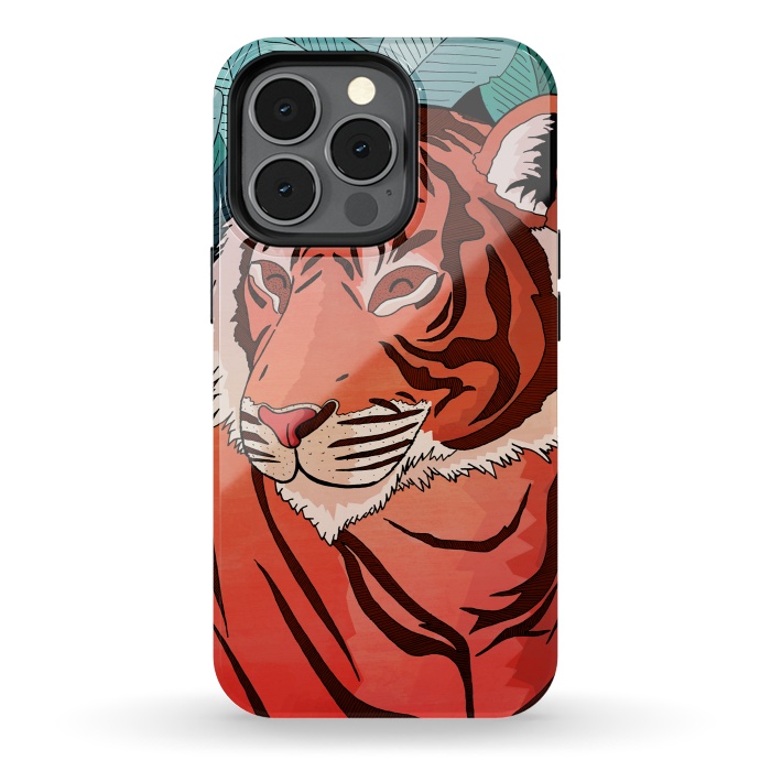 iPhone 13 pro StrongFit Tiger in the jungle  by Steve Wade (Swade)