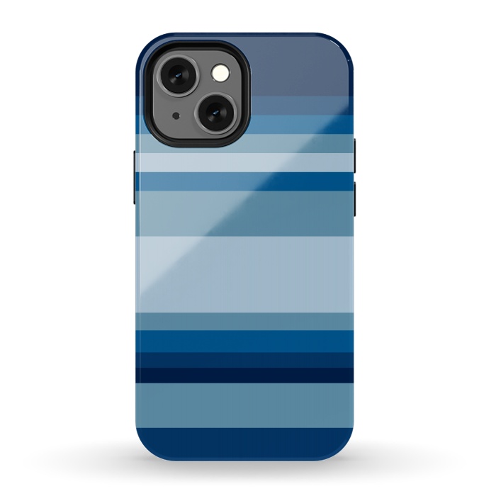 iPhone 13 mini StrongFit Blue stripes by Dhruv Narelia