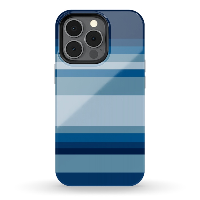 iPhone 13 pro StrongFit Blue stripes by Dhruv Narelia