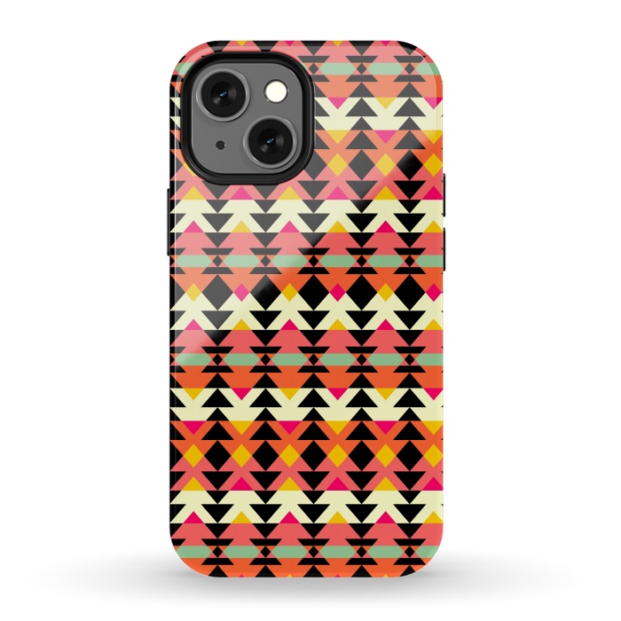 iPhone 13 mini StrongFit Aztec Geometrical Pattern by Dhruv Narelia