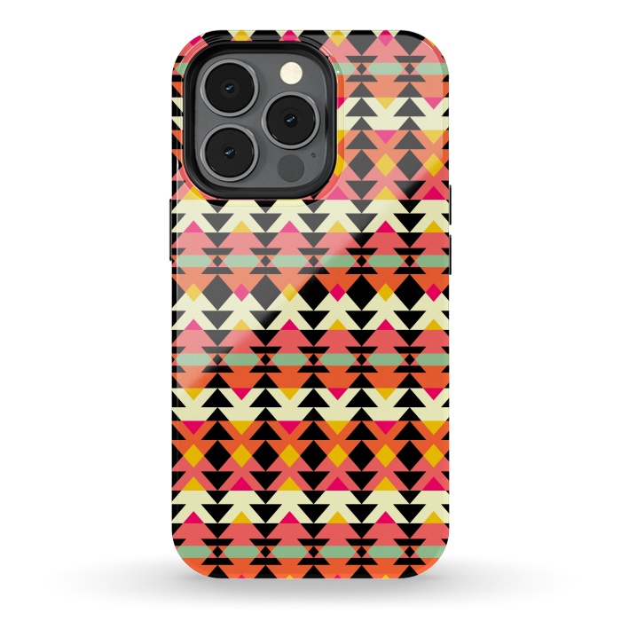 iPhone 13 pro StrongFit Aztec Geometrical Pattern by Dhruv Narelia